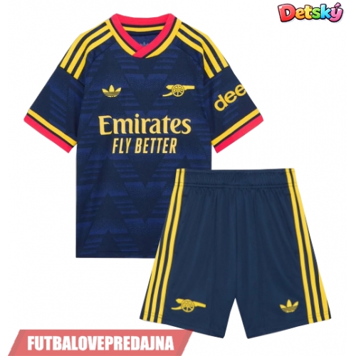 Lacne Dětský Futbalové dres Arsenal Myles Lewis-Skelly #49 2026-27 Krátky Rukáv - Preč (+ trenírky)